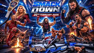 Short Description WWE Smackdown – 2/20/2026 – 20th February 2026 presented an action-packed night filled with excitement and intense rivalries. The blue brand continued building strong storylines with powerful in-ring performances. Superstars competed with determination to secure future championship opportunities. Fans enjoyed dramatic moments, unexpected confrontations, and thrilling matches. The episode delivered entertainment from start to finish. Preview The February 20 episode of WWE SmackDown showcased the ongoing evolution of stories under WWE. With rivalries heating up and momentum becoming crucial, every superstar entered the arena ready to make an impact. Emotional promos, competitive matches, and strong character moments shaped the night. The show focused on building future title challenges while keeping fans fully invested in the action. Show Name: WWE Smackdown – 2/20/2026 Release Date: 20th February 2026 Location: Live Arena Event Broadcast On: Fox Event Type: Weekly Professional Wrestling Show Available In: United States & International Broadcast Match Card The event featured top superstars including Roman Reigns, Cody Rhodes, Charlotte Flair, Bianca Belair, LA Knight, and AJ Styles. Each competitor contributed to a well-balanced show that mixed storytelling, athletic competition, and crowd engagement. All Matches Roman Reigns Sets the Tone The show began with Roman Reigns addressing the WWE Universe and reinforcing his authority on SmackDown. His confident promo quickly created tension as rivals questioned his dominance. The segment established the night’s main storyline and built excitement for upcoming clashes. Cody Rhodes vs AJ Styles Showdown Cody Rhodes and AJ Styles delivered a technical masterpiece filled with counters and dramatic near falls. Both superstars displayed experience and resilience, keeping the audience invested throughout the contest. The match highlighted competitive respect while pushing both competitors closer to championship discussions. Charlotte Flair Dominates the Women’s Division Charlotte Flair showcased her elite skills in a strong singles performance. Using strategy and ring awareness, she controlled the match and reminded everyone why she remains a top figure in WWE’s women’s division. Her victory added new momentum to ongoing rivalries. Bianca Belair Brings Power and Energy Bianca Belair energized the crowd with a powerful in-ring appearance. Her athletic strength and fast-paced offense impressed fans as she accepted a challenge and proved her dominance once again. The match emphasized her determination to remain at the top of the division. LA Knight Continues His Rise LA Knight captured audience attention with his charismatic presence and confident performance. The crowd responded loudly as he controlled the match and secured an important win. His growing popularity continues to position him as a future title contender on SmackDown. Location & Date WWE Smackdown – 2202026 –20th February 2026